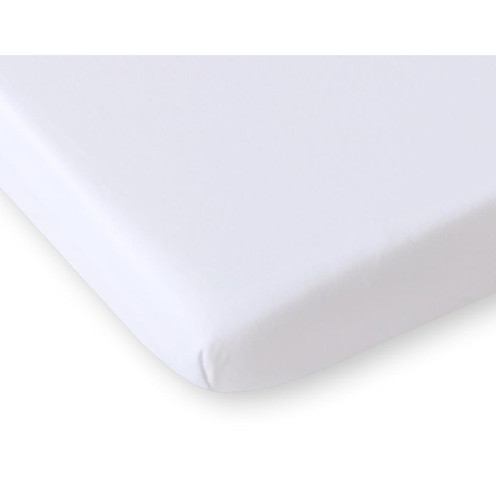 Gumis lepedő 60x120 cm – hófehér – pamut