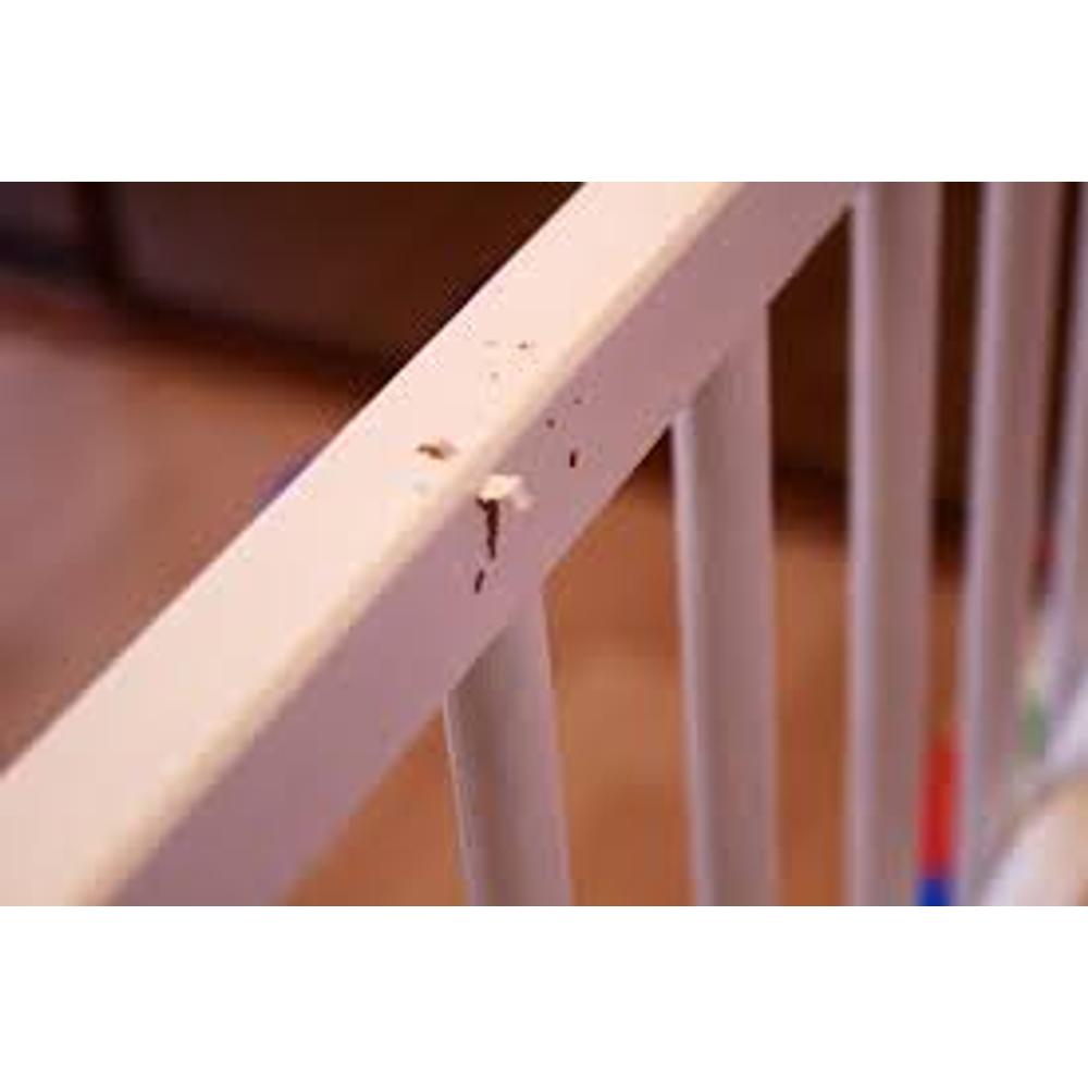 Rágásvédő kiságyra 120 cm - sötétkék alapon fehér csillagok