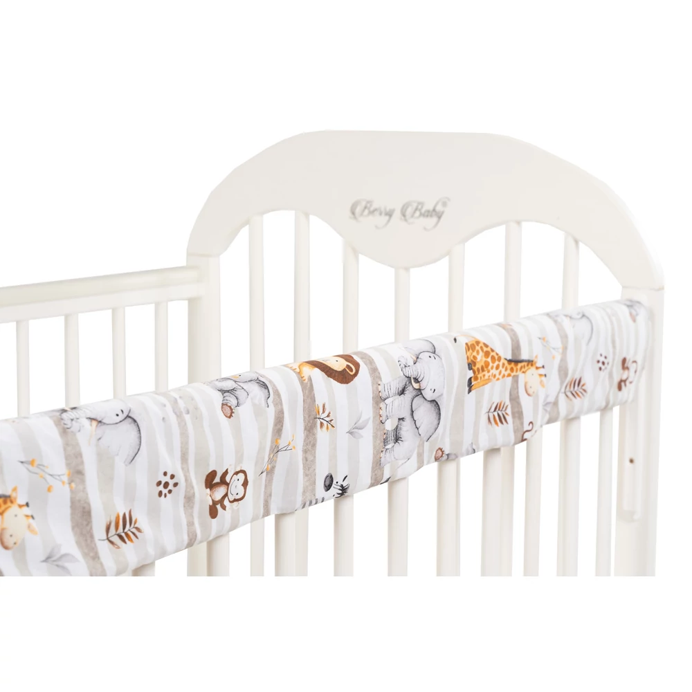 Rágásvédő kiságyra 140 cm - bézs szafari