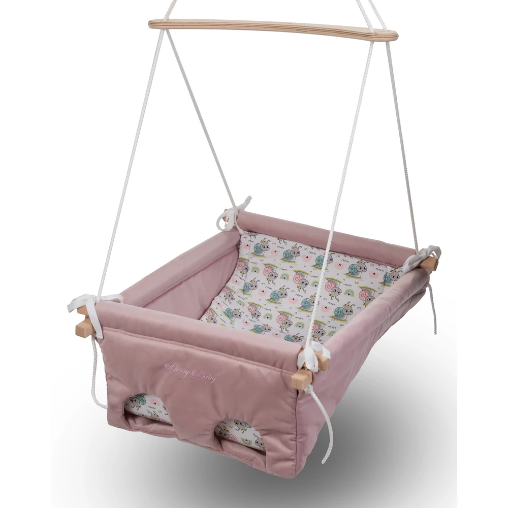 Prémium bölcsőhinta - púder - csiga 