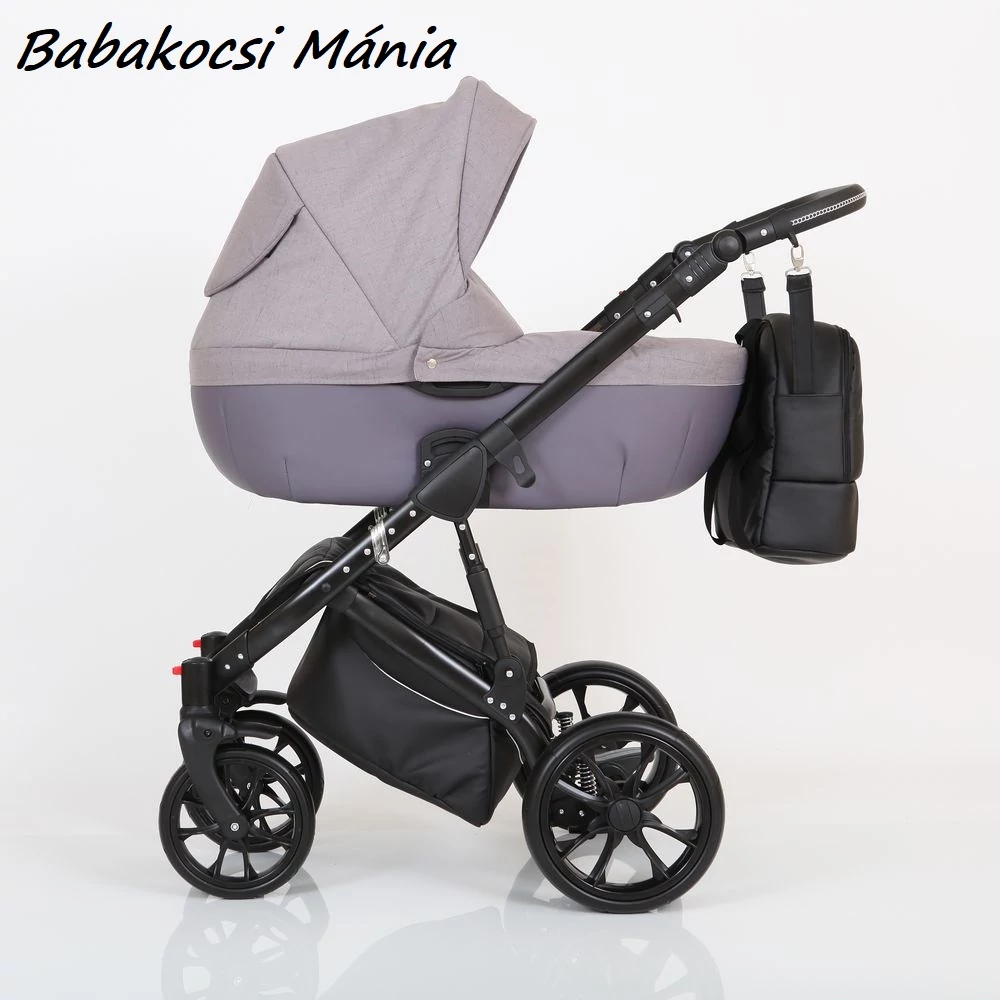 Berry Baby CORRADO multifunkciós babakocsi szett (autós hordozóval és adapterrel!): CR7 Black