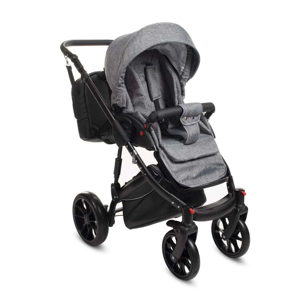 Berry Baby CORRADO multifunkciós babakocsi szett (autós hordozóval és adapterrel!): CR2 Black