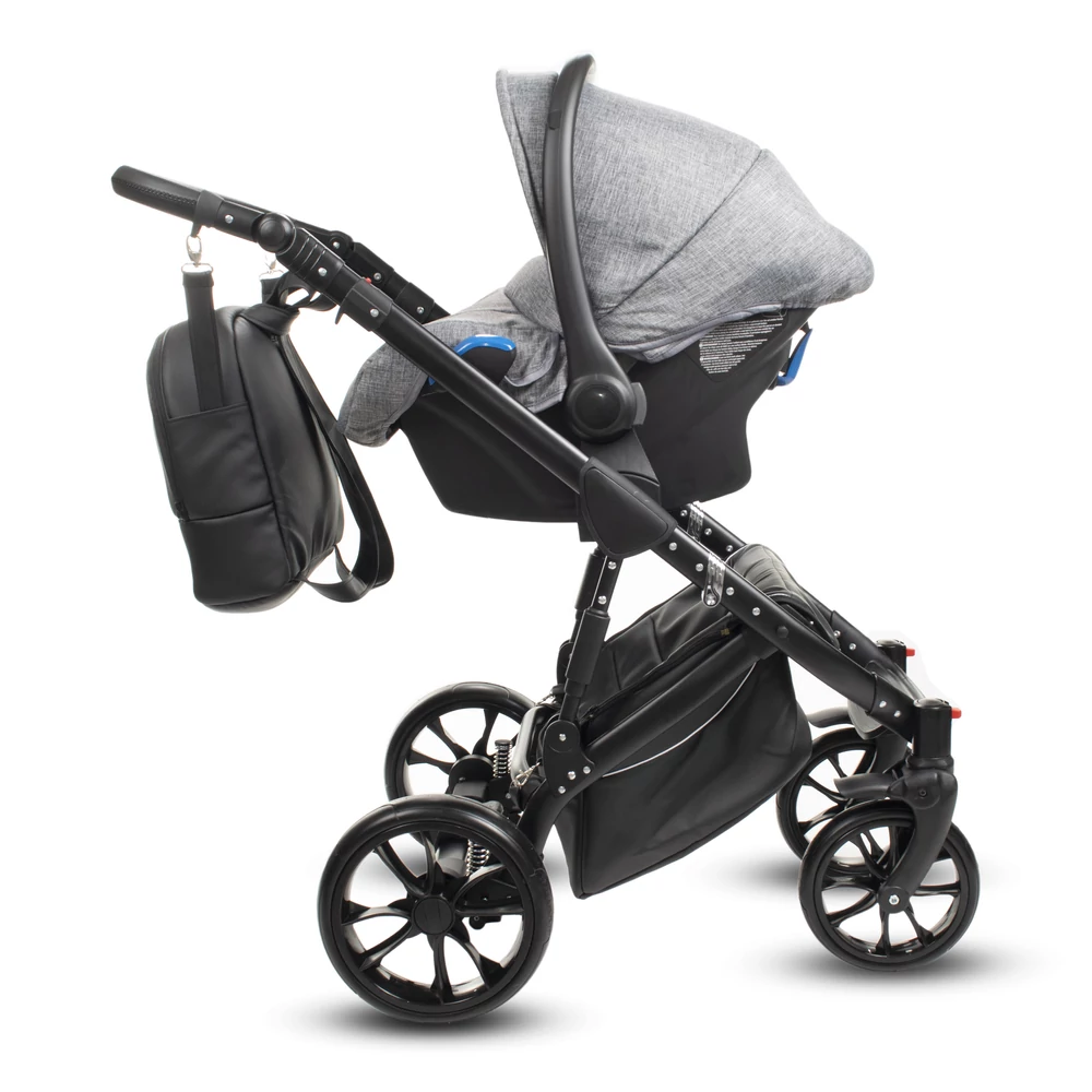 Berry Baby CORRADO multifunkciós babakocsi szett (autós hordozóval és adapterrel!): CR1 Black