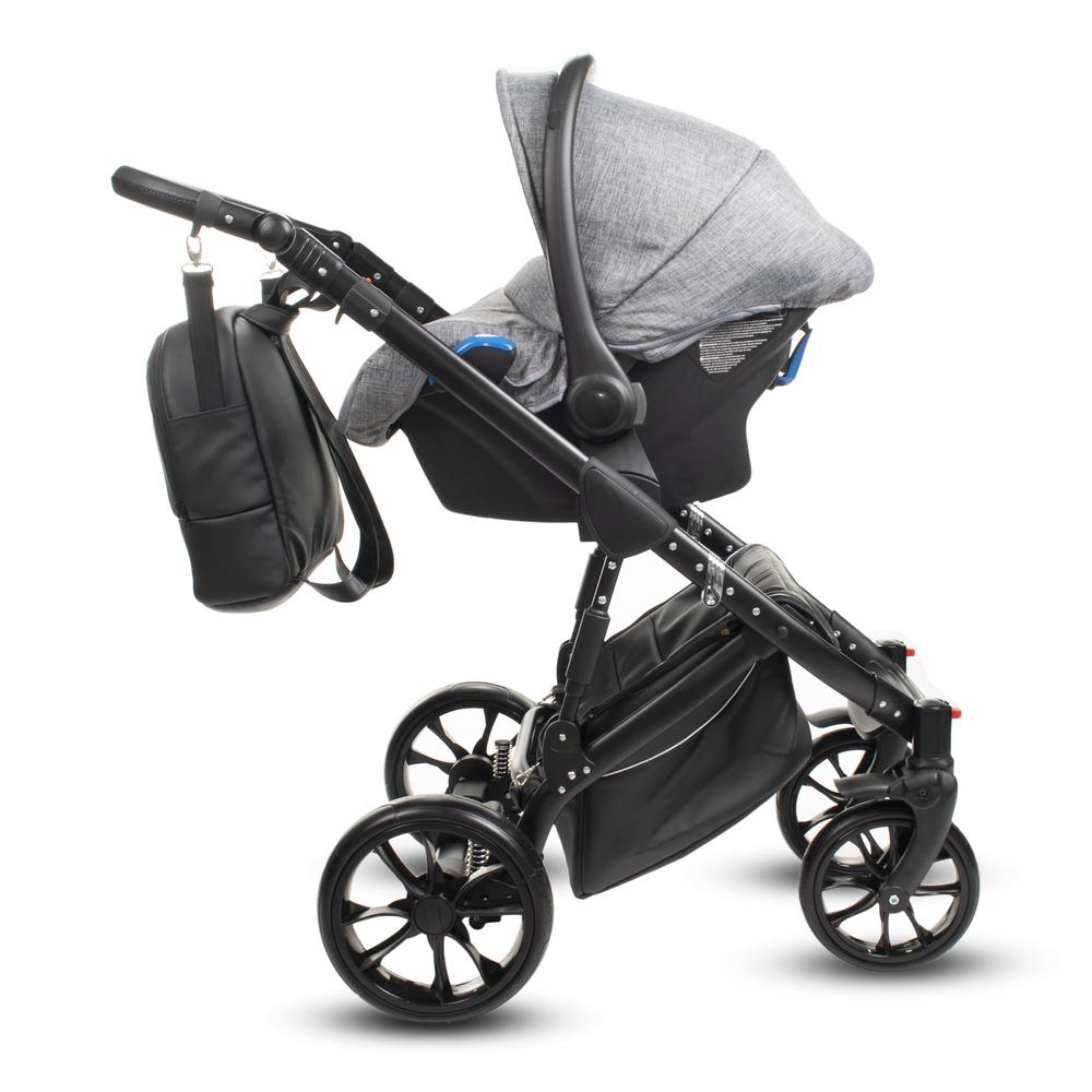 Berry Baby CORRADO multifunkciós babakocsi szett (autós hordozóval és adapterrel!): CR1 Black