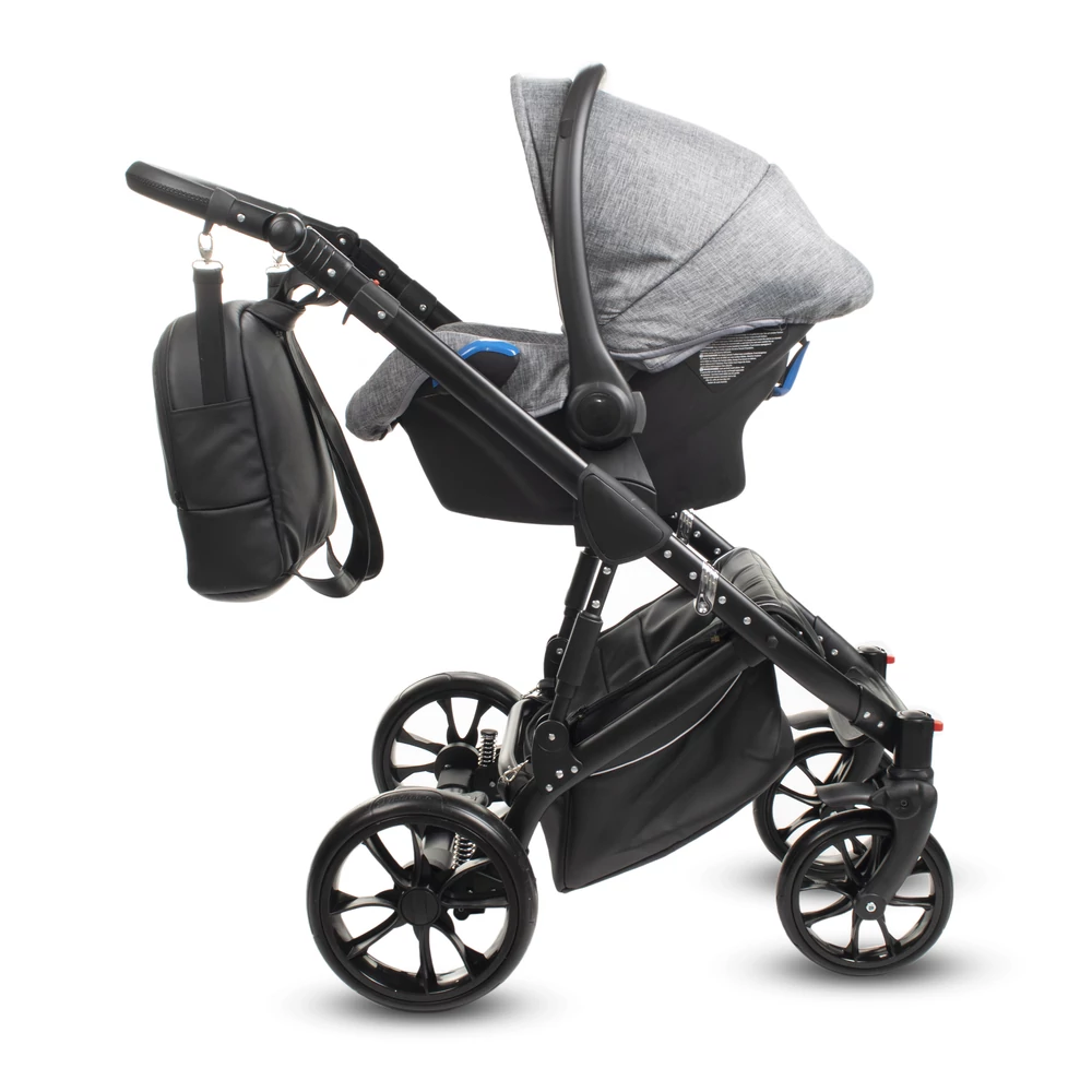 Berry Baby CORRADO multifunkciós babakocsi szett (autós hordozóval és adapterrel!): CR1 Black