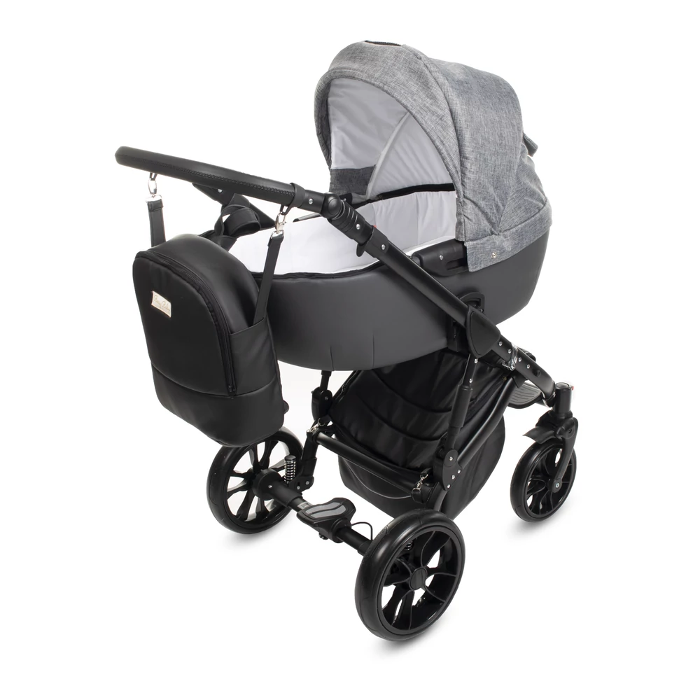 Berry Baby CORRADO multifunkciós babakocsi szett (autós hordozóval és adapterrel!): CR1 Black