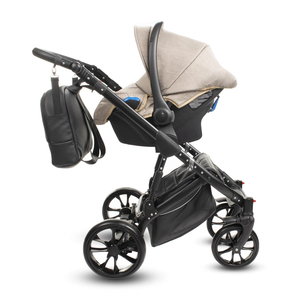 Berry Baby CORRADO multifunkciós babakocsi szett (autós hordozóval és adapterrel!): CR6 Black