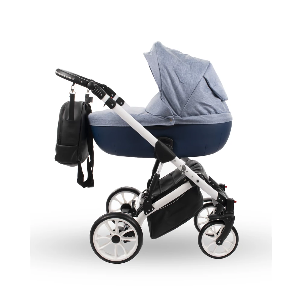Berry Baby CORRADO multifunkciós babakocsi szett (autós hordozóval és adapterrel!): CR8 White
