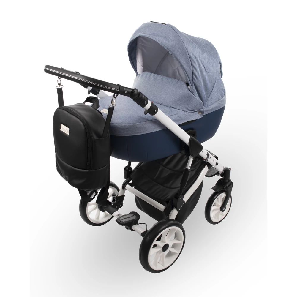Berry Baby CORRADO multifunkciós babakocsi szett (autós hordozóval és adapterrel!): CR8 White