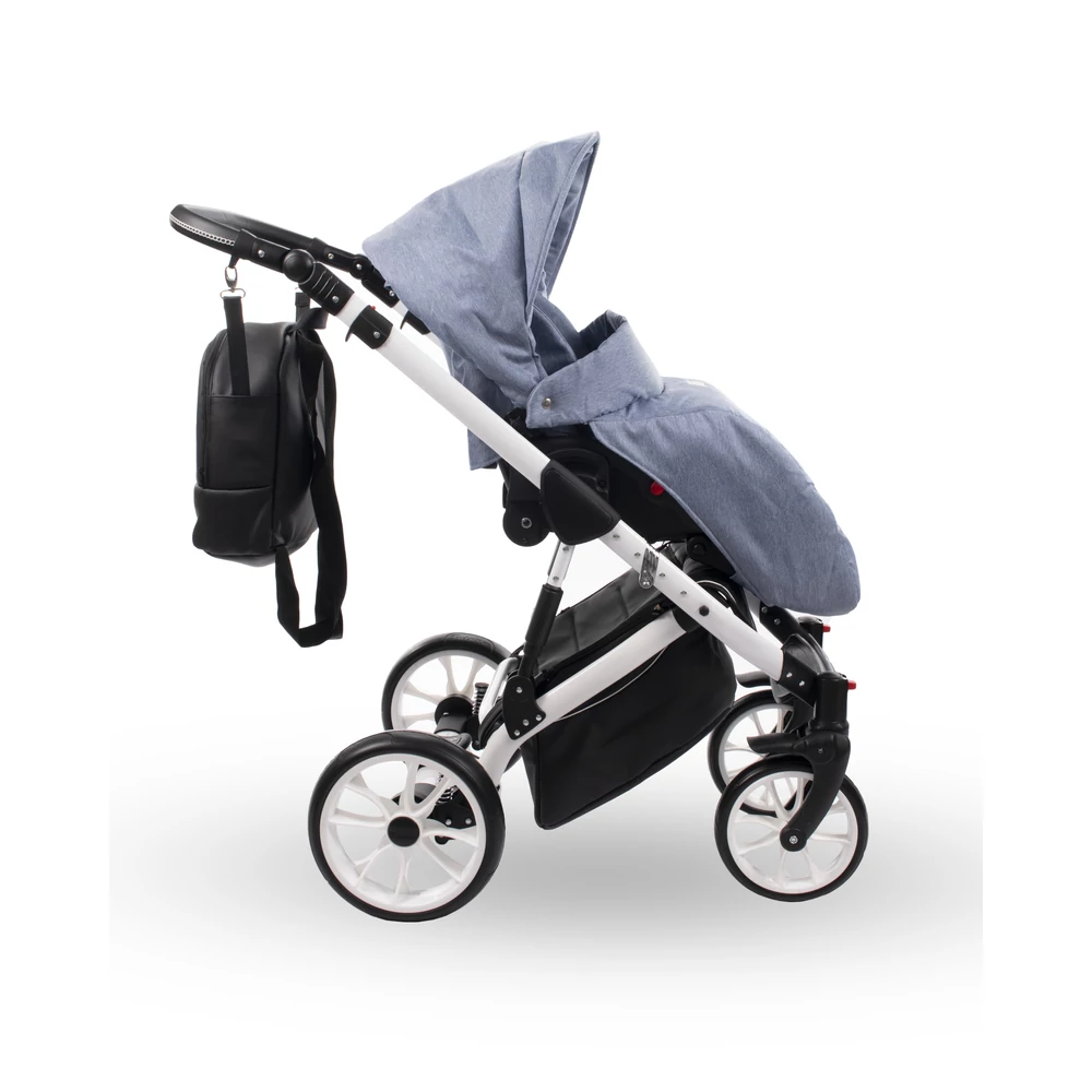 Berry Baby CORRADO multifunkciós babakocsi szett (autós hordozóval és adapterrel!): CR8 White