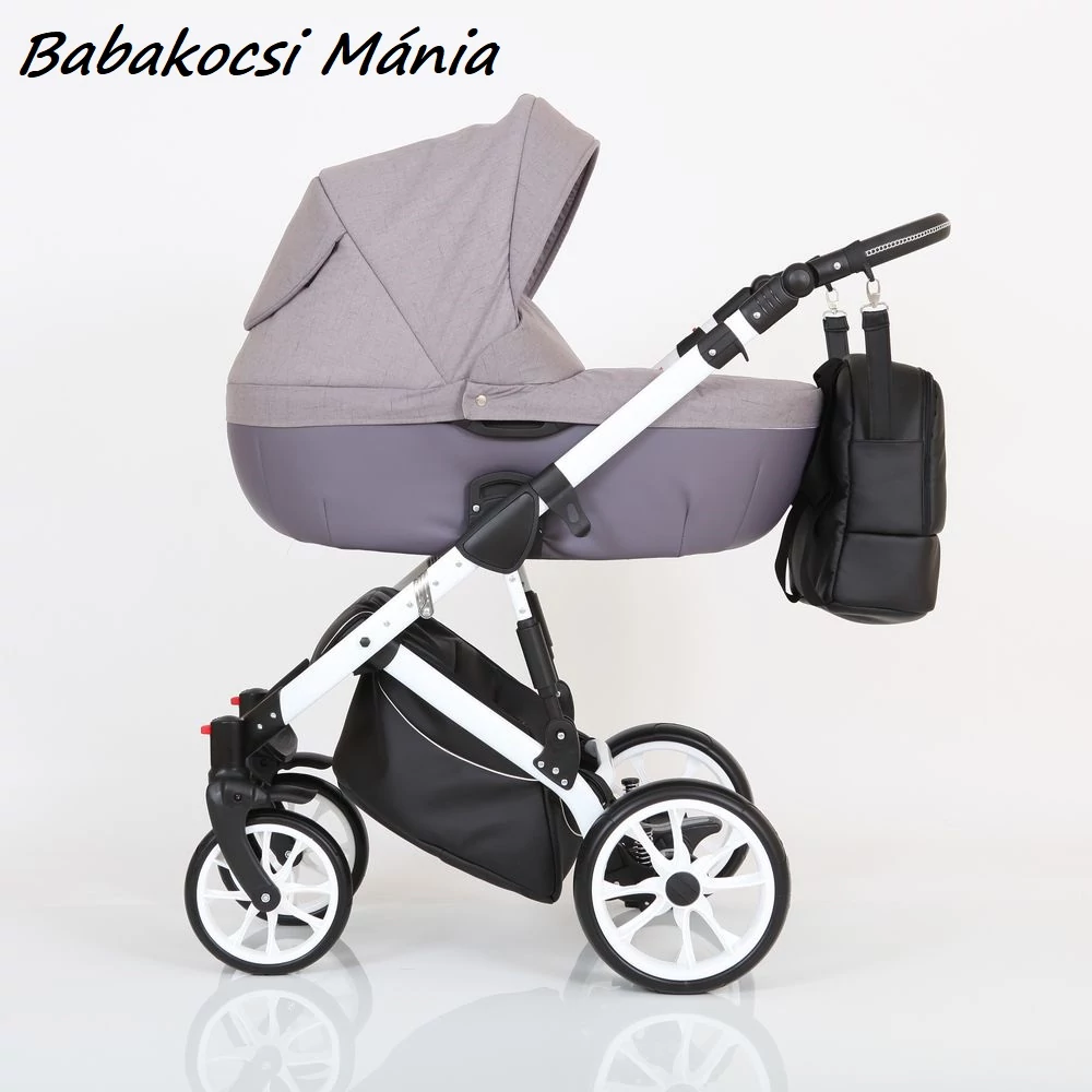 Berry Baby CORRADO multifunkciós babakocsi szett (autós hordozóval és adapterrel!): CR7 White