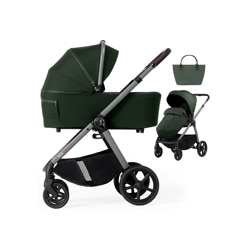 Dada Prams Flüx 2in1 prémium babakocsi – Botanical Green