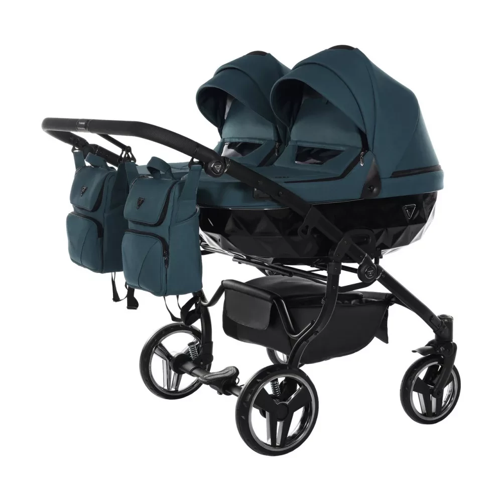 Junama többfunkciós ikerbabakocsi - DIAMOND BASIC DUO - 02 zöld