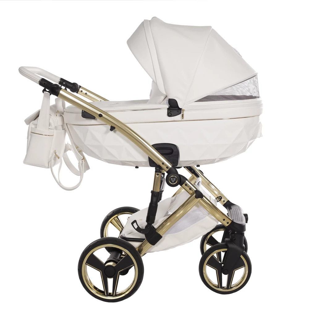 Junama többfunkciós babakocsi - DIAMOND CANDY PREMIUM - 02 White