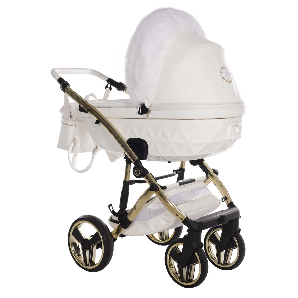 Junama többfunkciós babakocsi - DIAMOND CANDY PREMIUM - 02 White