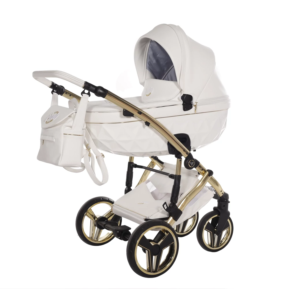 Junama többfunkciós babakocsi - DIAMOND CANDY PREMIUM - 02 White