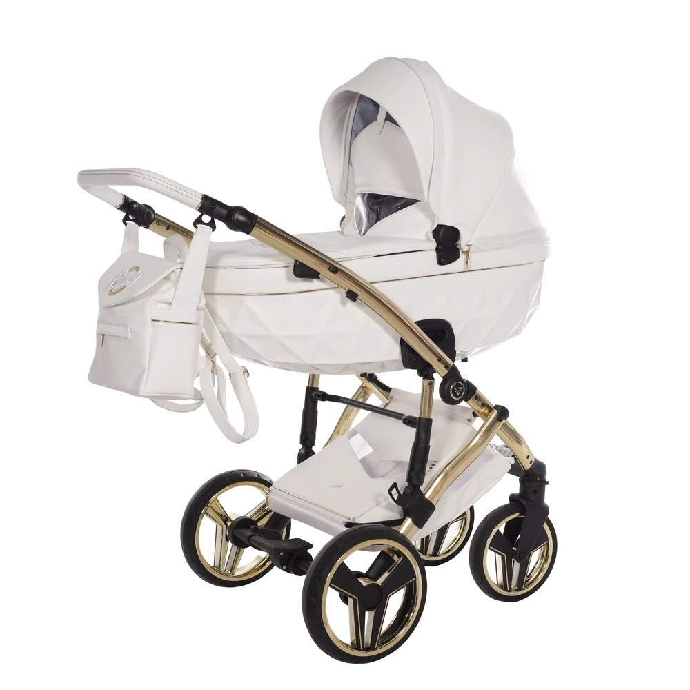 Junama többfunkciós babakocsi - DIAMOND CANDY PREMIUM - 02 White