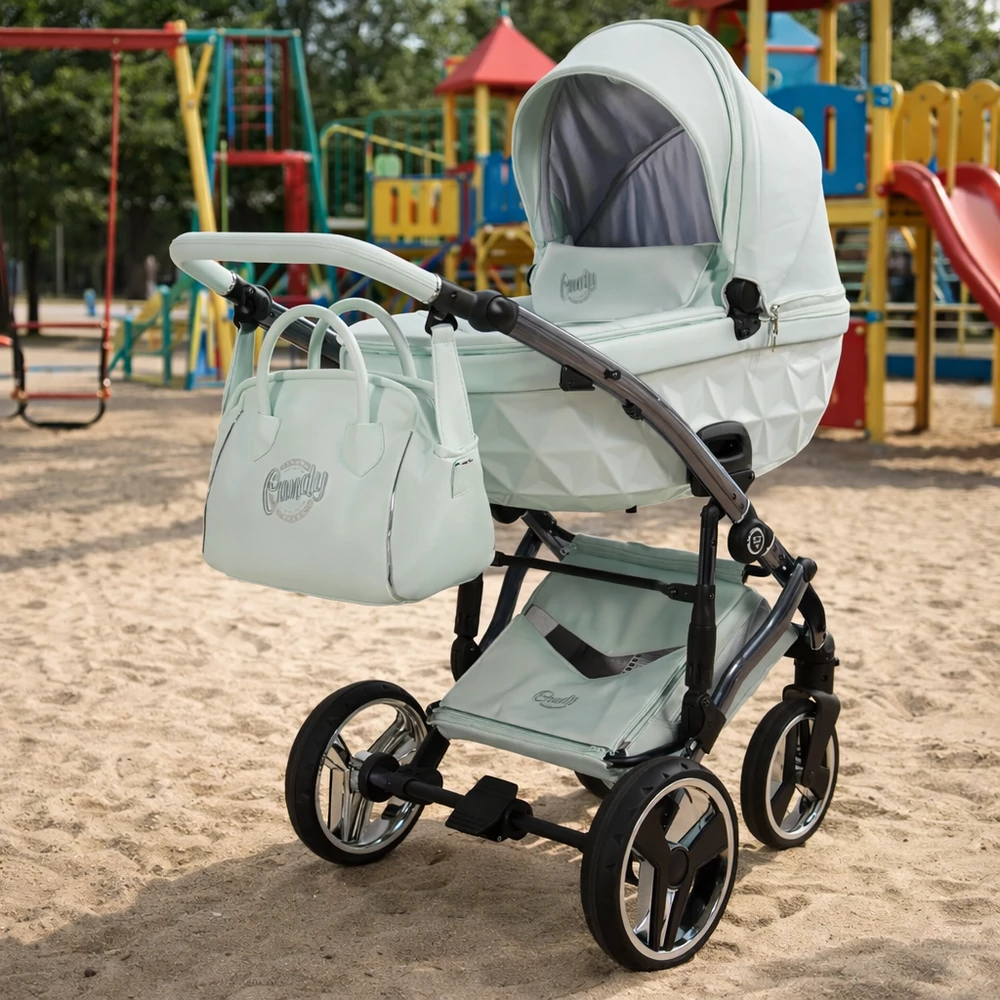 Junama többfunkciós babakocsi - DIAMOND CANDY PREMIUM - 04 Mint