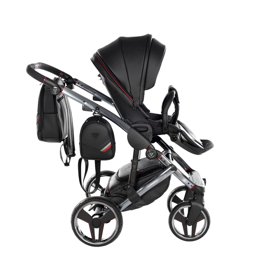 Junama többfunkciós babakocsi - DIAMOND SPORT - Fekete-piros