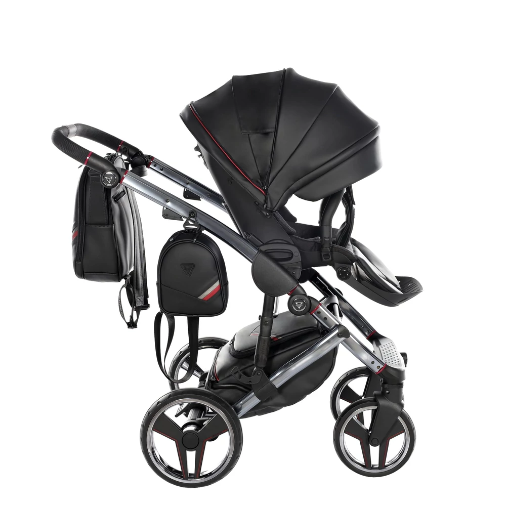 Junama többfunkciós babakocsi - DIAMOND SPORT - Fekete-piros