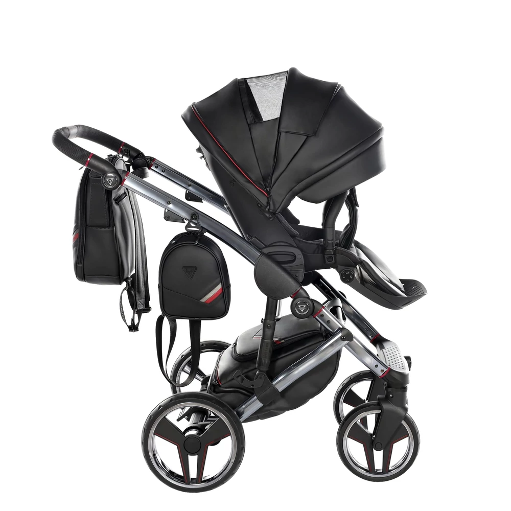 Junama többfunkciós babakocsi - DIAMOND SPORT - Fekete-piros