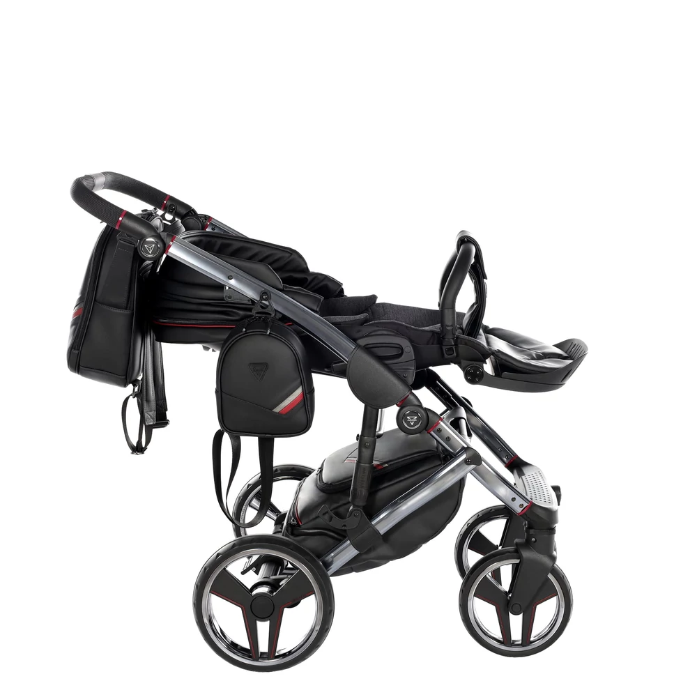 Junama többfunkciós babakocsi - DIAMOND SPORT - Fekete-piros