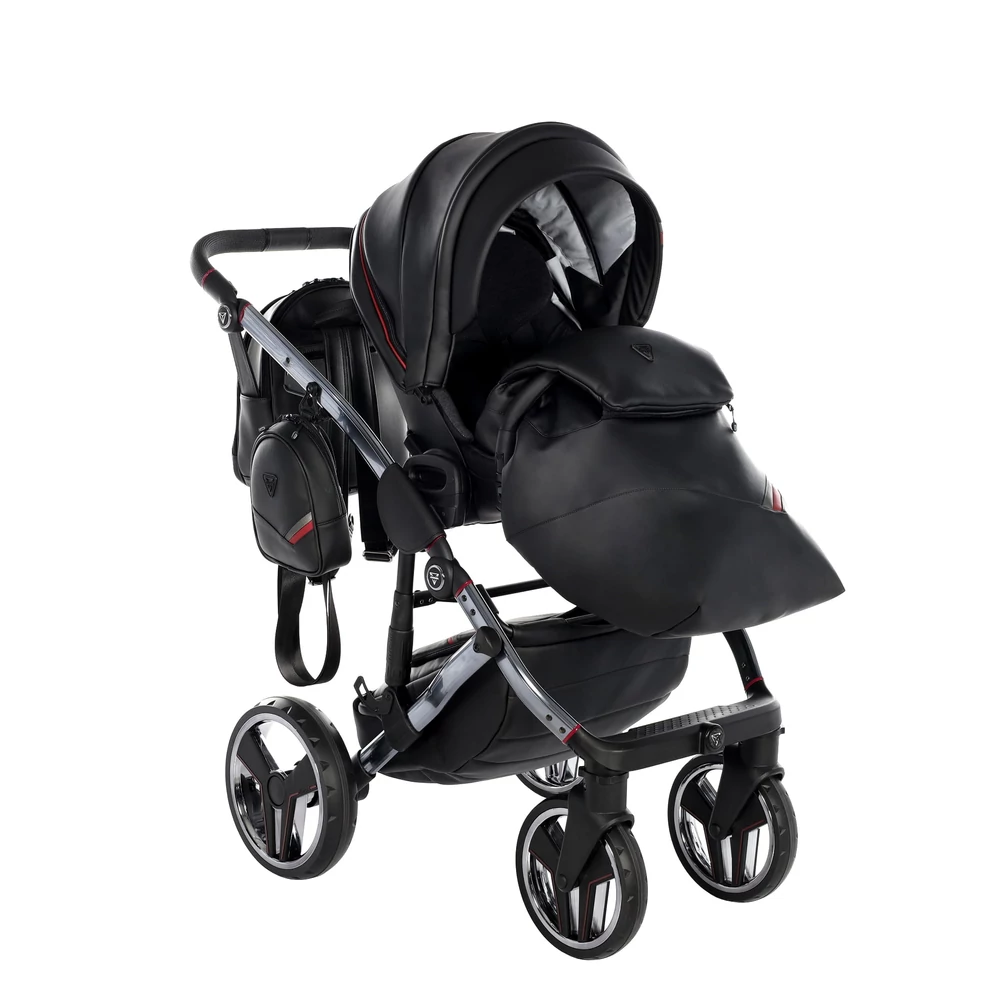 Junama többfunkciós babakocsi - DIAMOND SPORT - Fekete-piros
