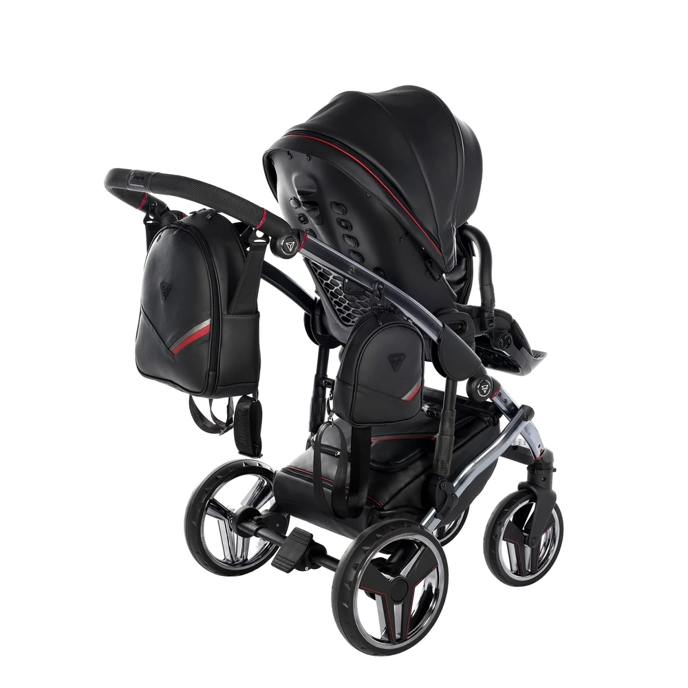 Junama többfunkciós babakocsi - DIAMOND SPORT - Fekete-piros