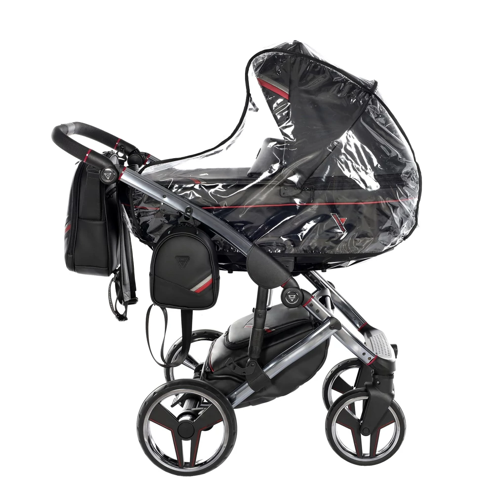 Junama többfunkciós babakocsi - DIAMOND SPORT - Fekete-piros