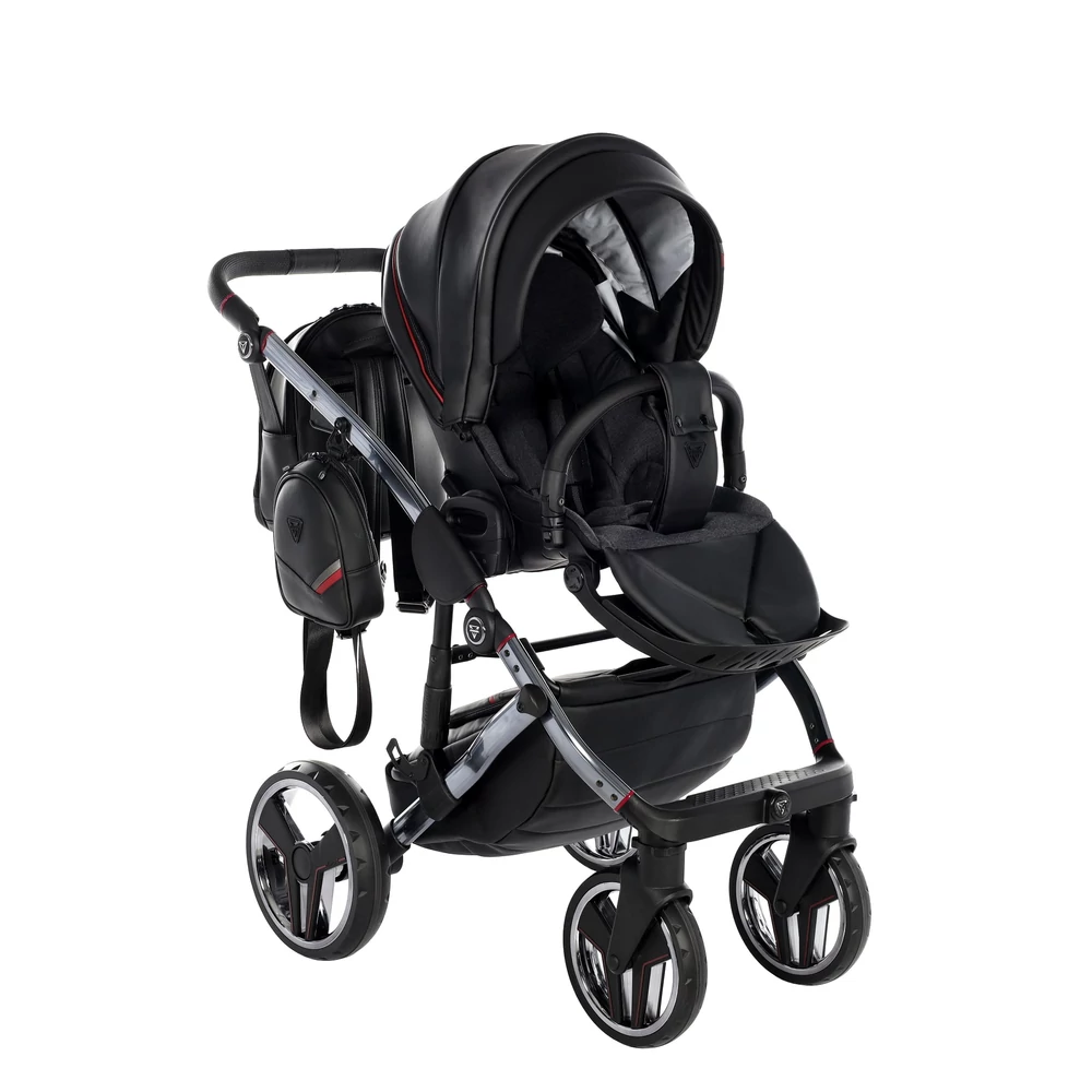 Junama többfunkciós babakocsi - DIAMOND SPORT - Fekete-piros