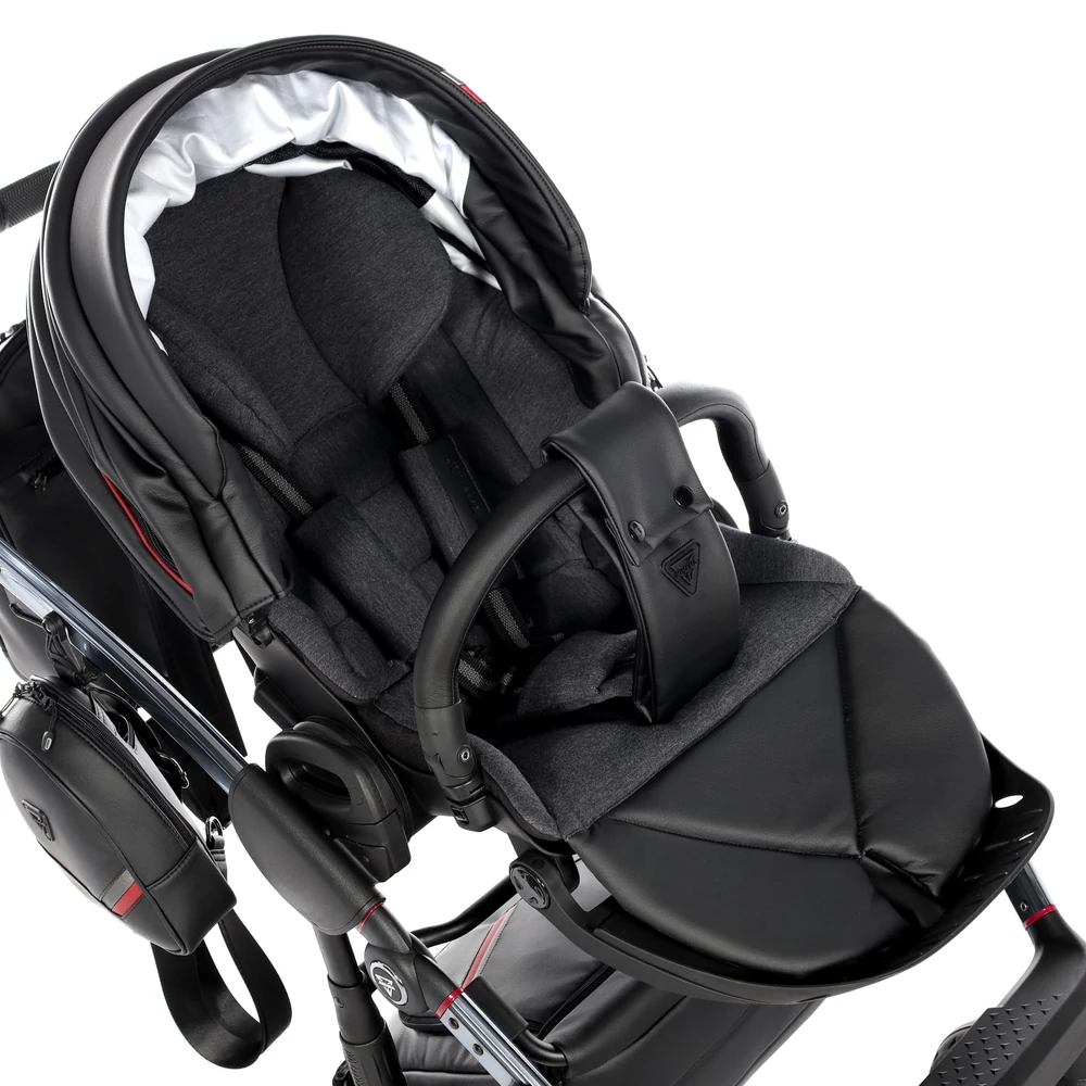 Junama többfunkciós babakocsi - DIAMOND SPORT - Fekete-piros