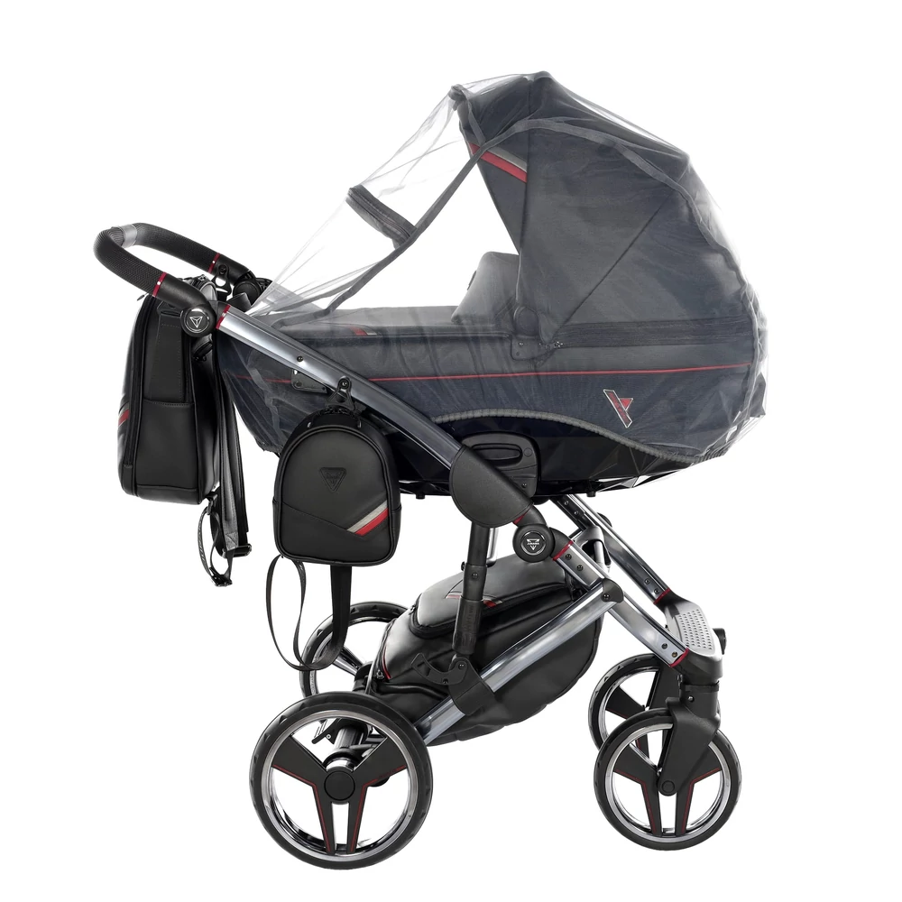Junama többfunkciós babakocsi - DIAMOND SPORT - Fekete-piros
