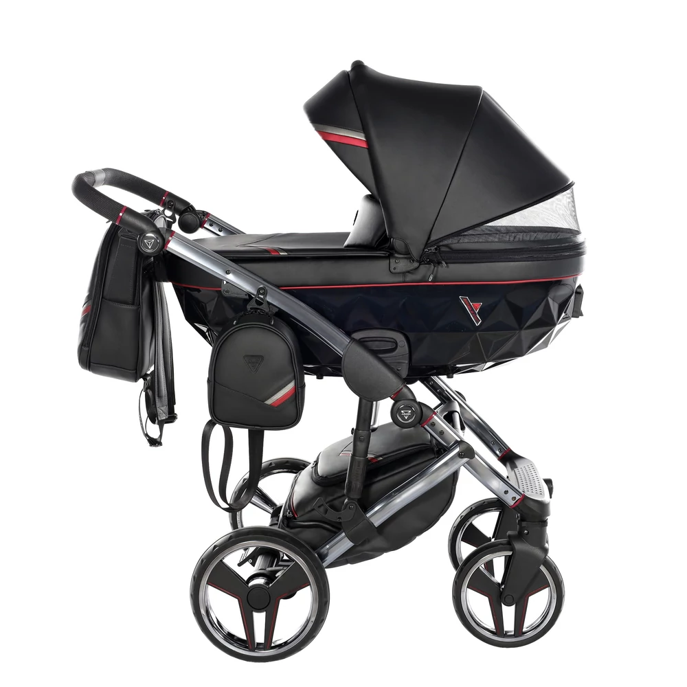 Junama többfunkciós babakocsi - DIAMOND SPORT - Fekete-piros