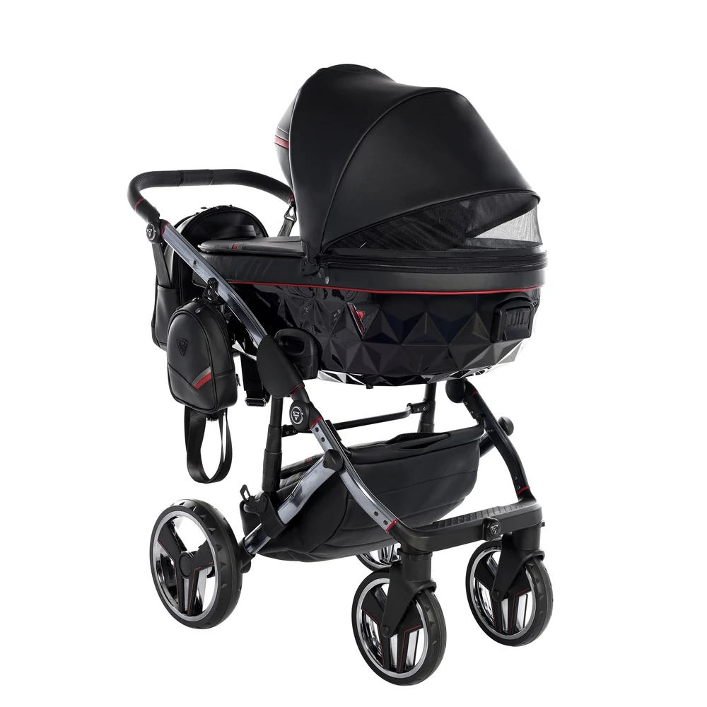 Junama többfunkciós babakocsi - DIAMOND SPORT - Fekete-piros
