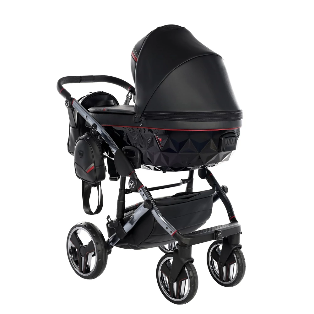 Junama többfunkciós babakocsi - DIAMOND SPORT - Fekete-piros