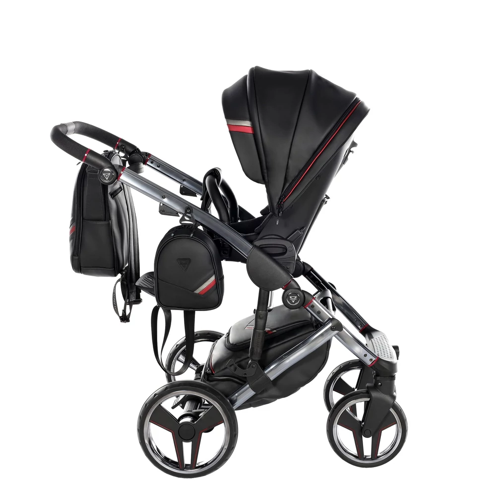 Junama többfunkciós babakocsi - DIAMOND SPORT - Fekete-piros