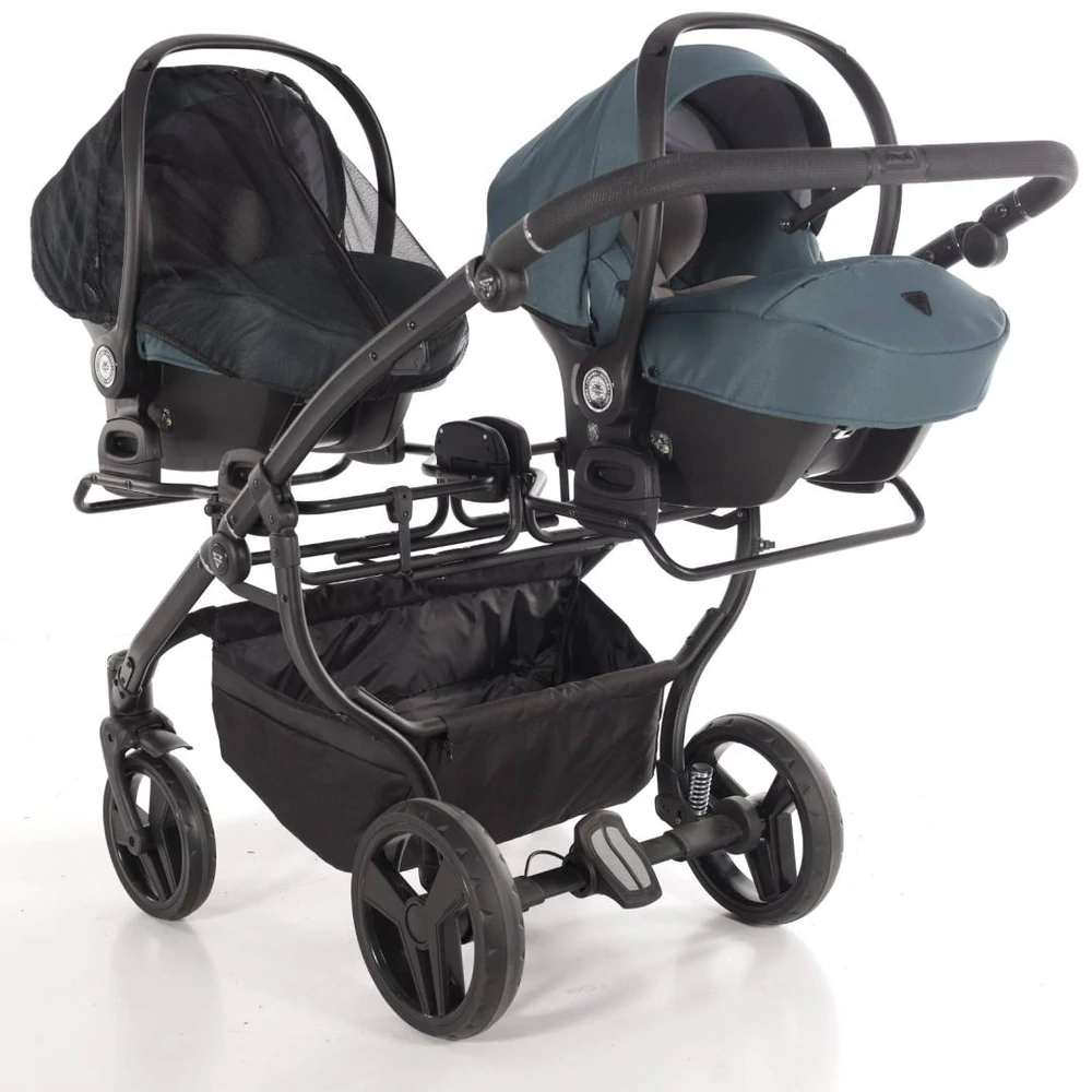 Junama többfunkciós iker babakocsi - DUO V3 - 03 Green