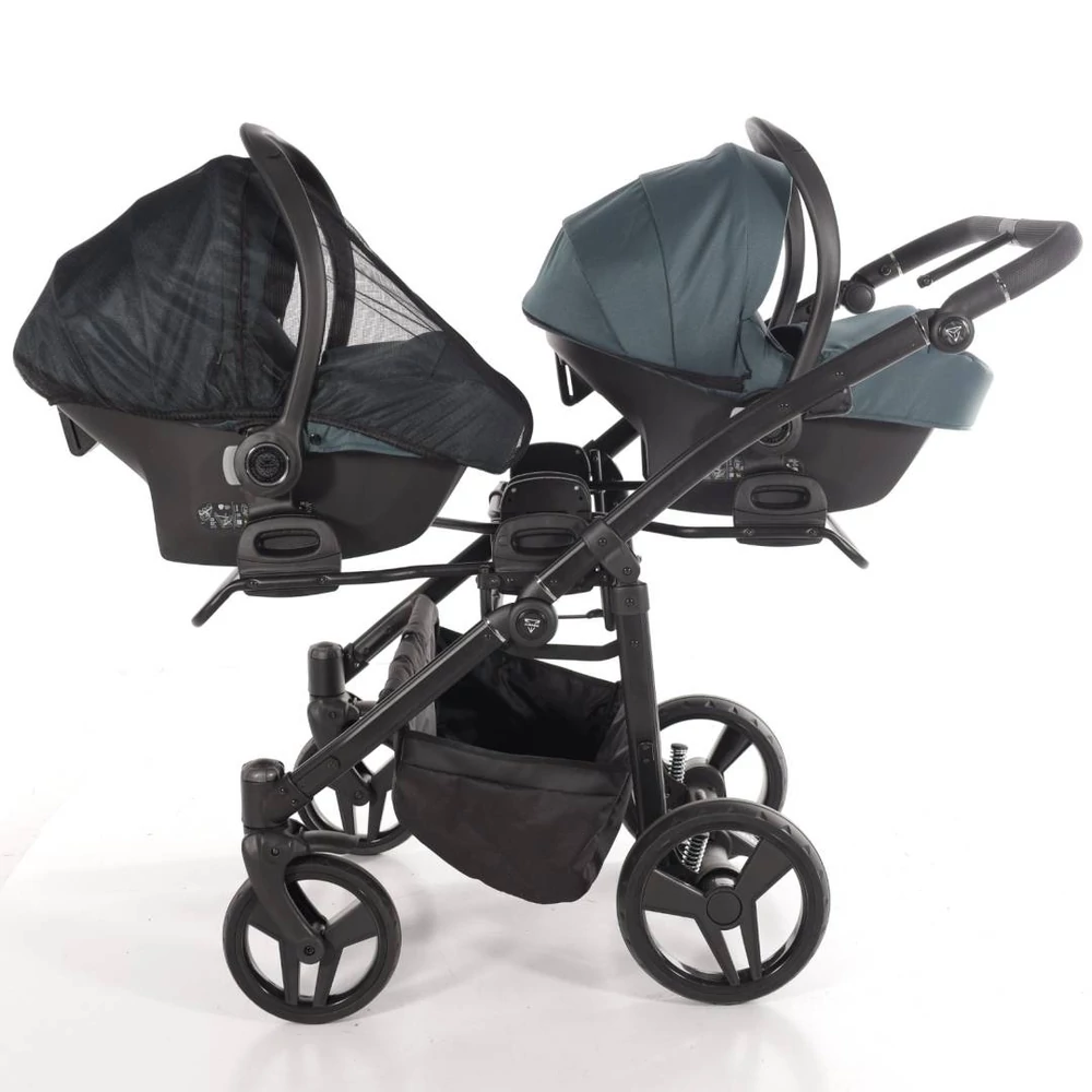 Junama többfunkciós iker babakocsi - DUO V3 - 03 Green