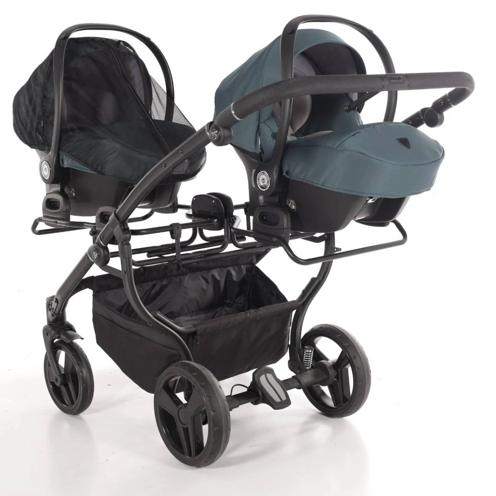 Junama többfunkciós iker babakocsi - DUO V3 - 03 Green