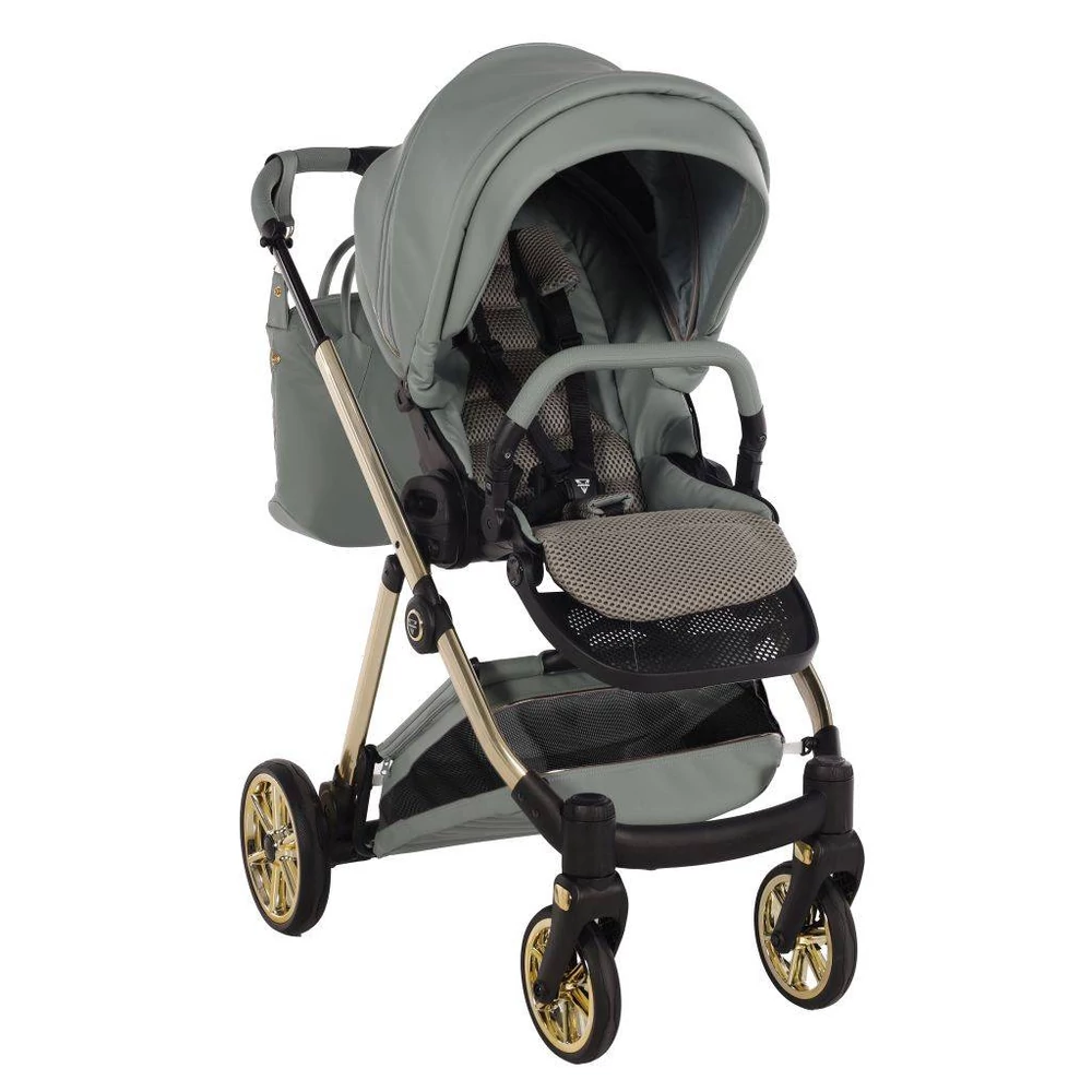 Junama többfunkciós babakocsi - ELLEGANTE ART DECO - 05 Green