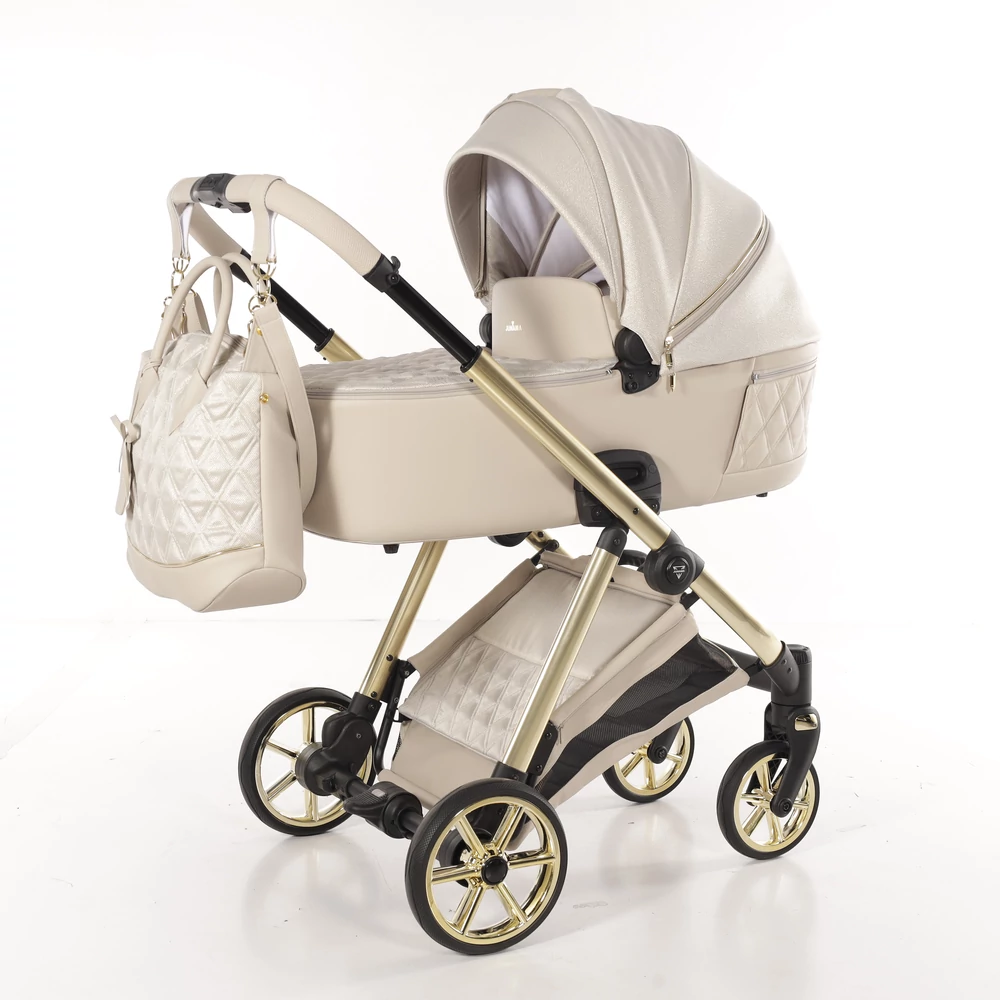 Junama Ellegante beige babakocsi, luxus és funkcionalitás