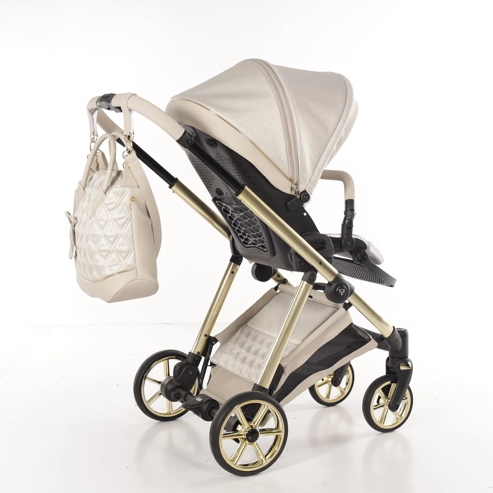 Junama többfunkciós babakocsi - ELLEGANTE LAME - 02 Beige