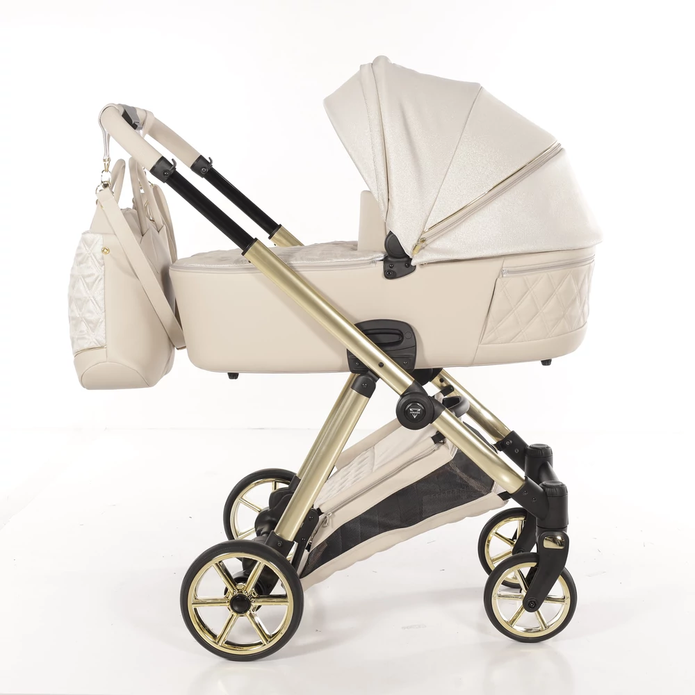 Junama többfunkciós babakocsi - ELLEGANTE LAME - 02 Beige