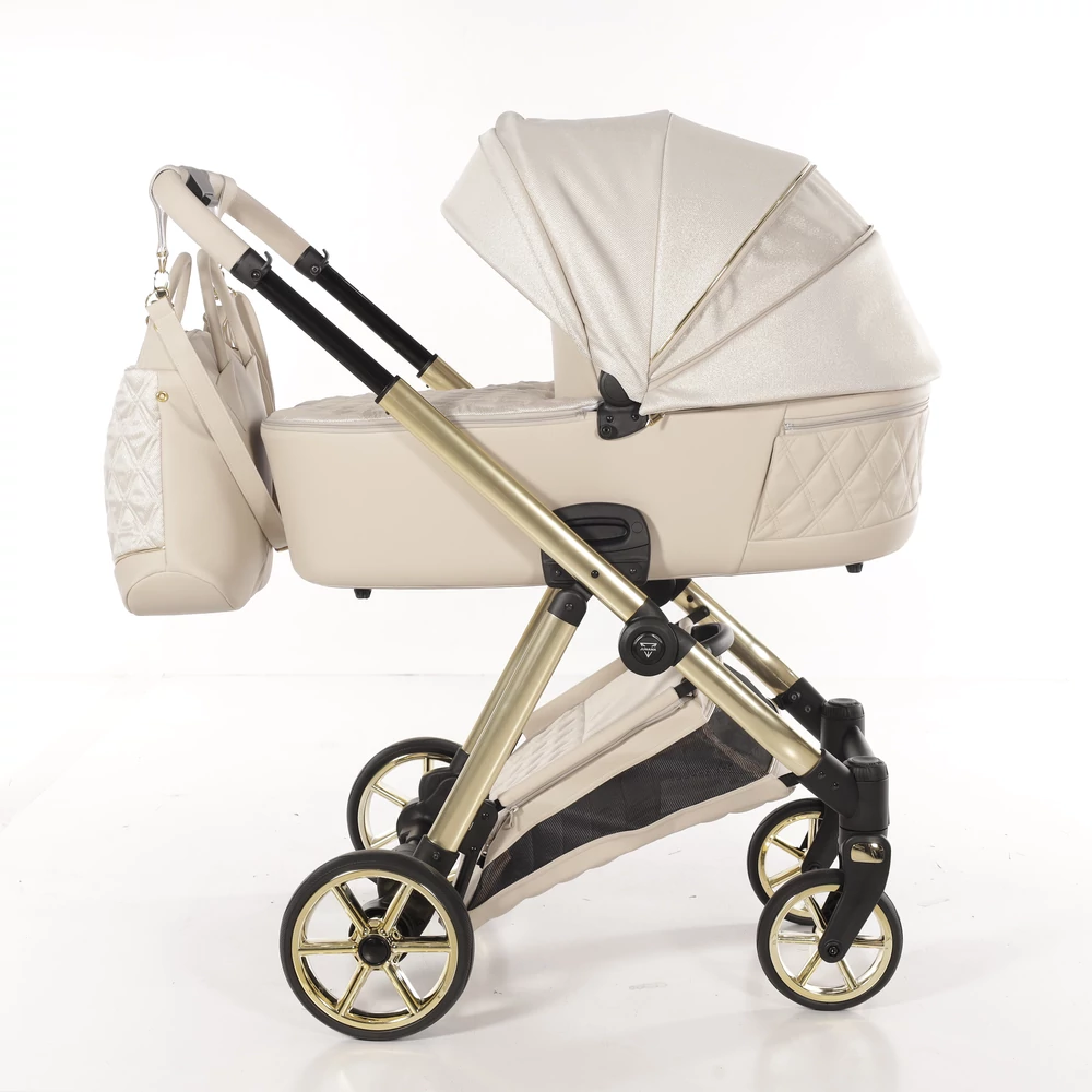 Junama többfunkciós babakocsi - ELLEGANTE LAME - 02 Beige