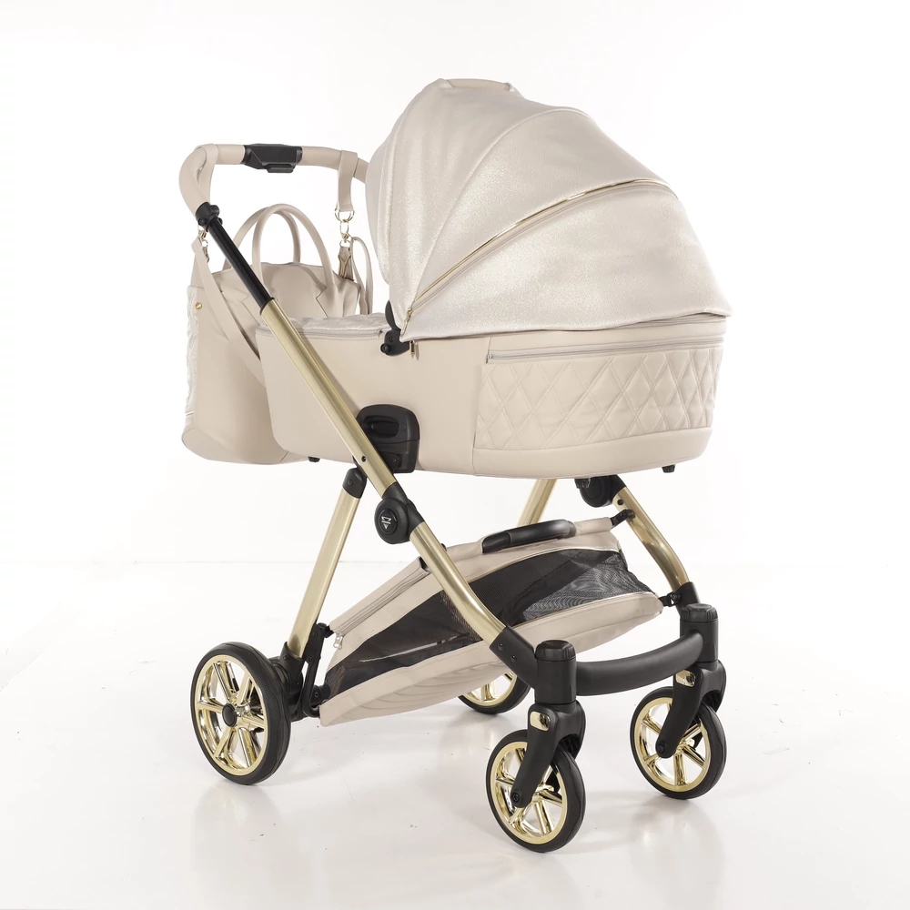 Junama többfunkciós babakocsi - ELLEGANTE LAME - 02 Beige