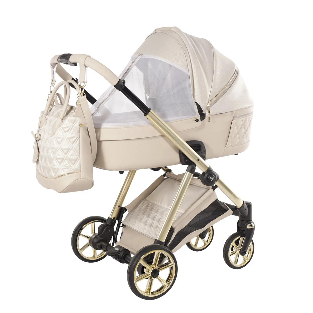 Junama többfunkciós babakocsi - ELLEGANTE LAME - 02 Beige