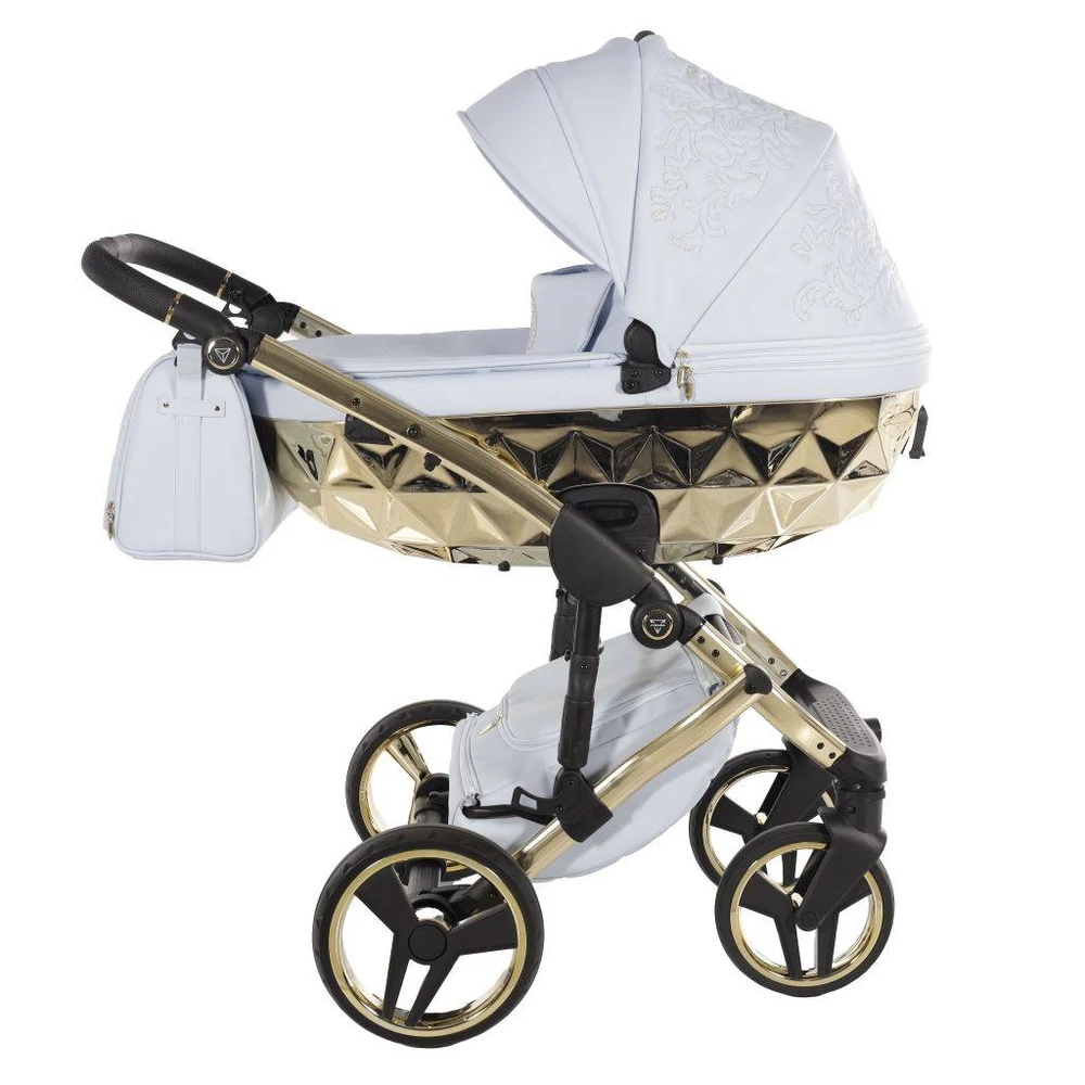 Junama többfunkciós babakocsi - DIAMOND HAND CRAFT ENZO - Blue-Gold