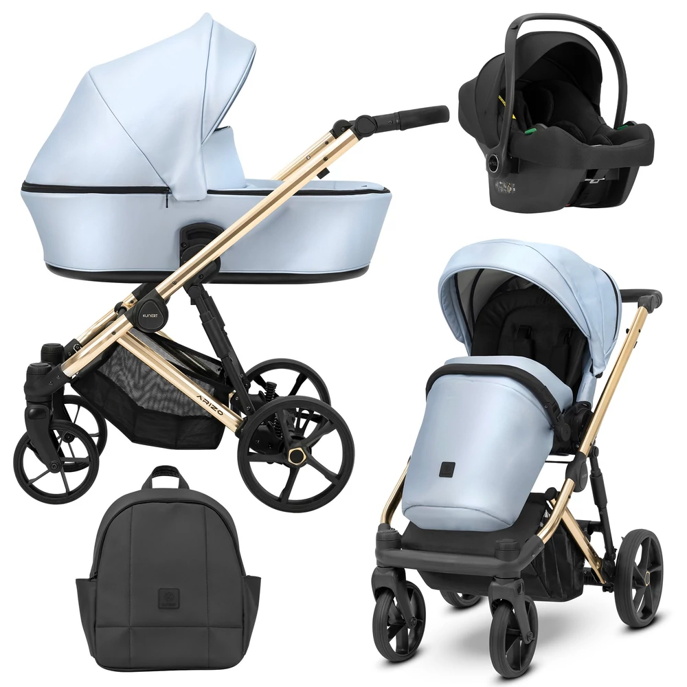 Kunert Arizo Premium alumínium vázas multifunkciós babakocsi: Blue Eco
