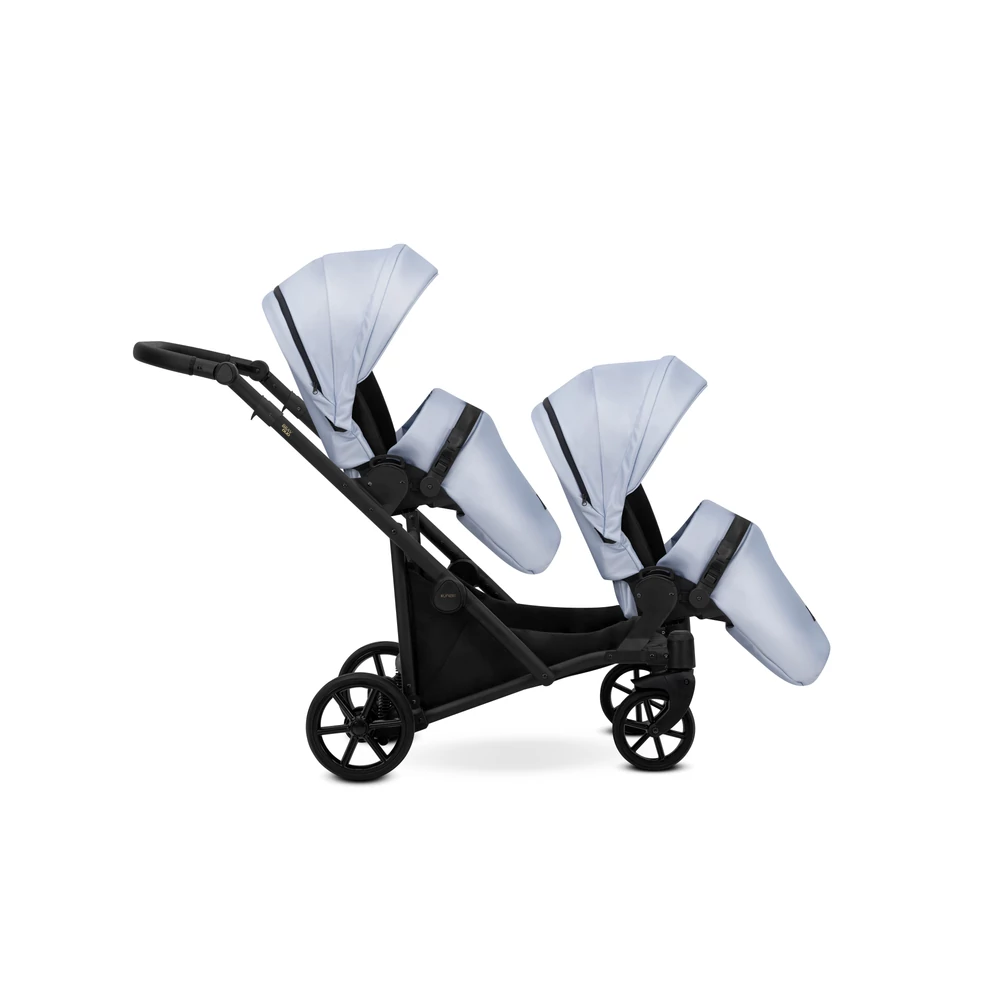 Ikerbabakocsi - Kunert Brav Duo 3in1 - Baby Blue ECO 14