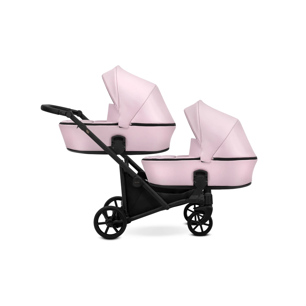 Ikerbabakocsi - Kunert Brav Duo 2in1 - Baby Pink ECO 15